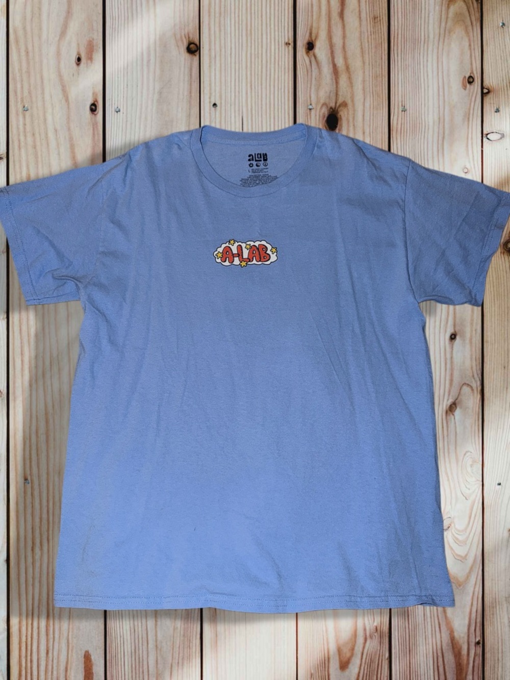 A-Lab Light Blue Graphic Crewneck Tee